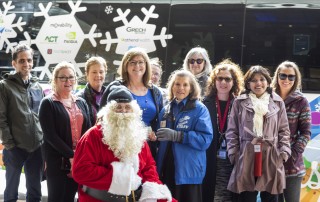 WeDriveU Stuff the Bus event in Austin, TX for Austin Police Department Operation Santa 2019