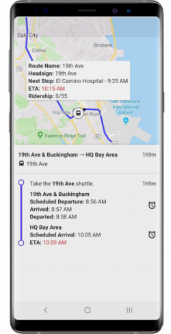 WeDriveU Shuttles Trip Planning Mobile App