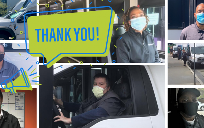 Thank you WeDriveU shuttle drivers