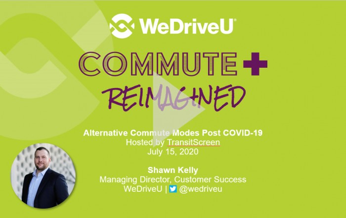 Watch WeDriveU Alternative Commute Modes COVID webinar with Transitscreenwatch