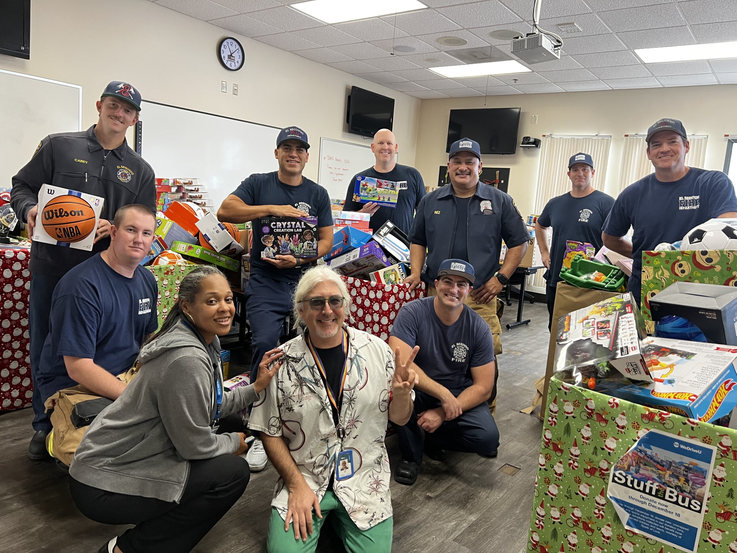 Stuff the Bus 2025 - WeDriveU Los Angeles, Kite Pharma and El Segundo FD benefiting Spark of Love