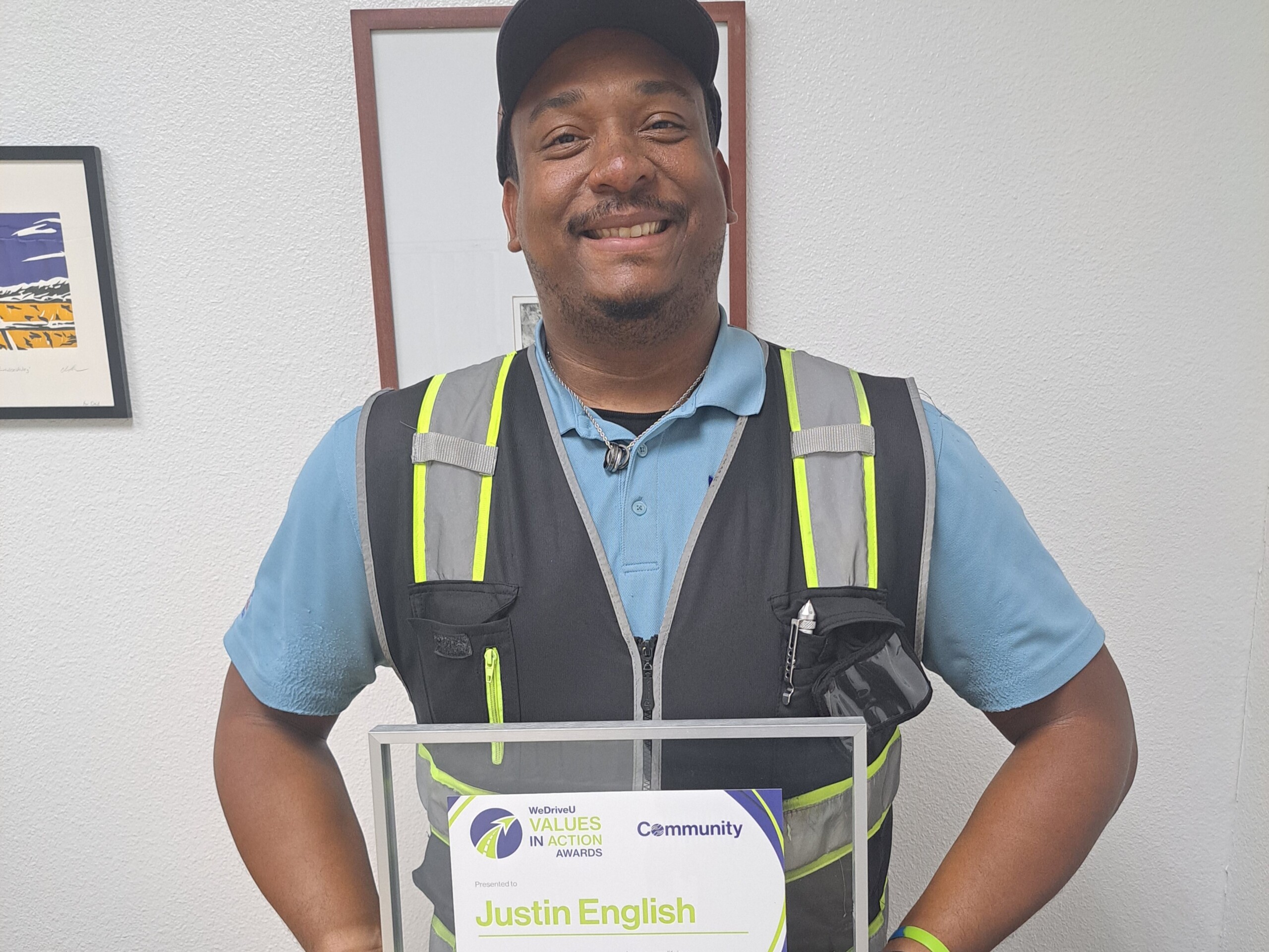 WeDriveU transit bus driver Justin English Fresno Area Express