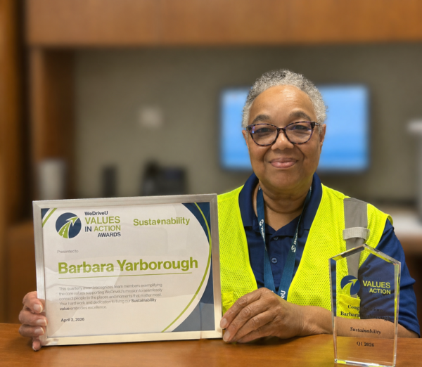 Barbara Yarborough WeDriveU Sustainability Award