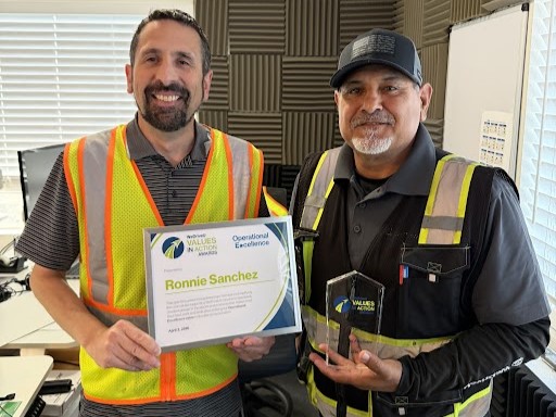 Ronnie Sanchez WeDriveU Operational Excellence Award