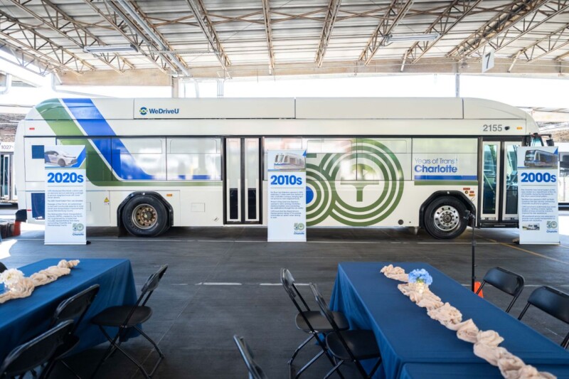 CATS 50 Years of Transit bus wrap WeDriveU