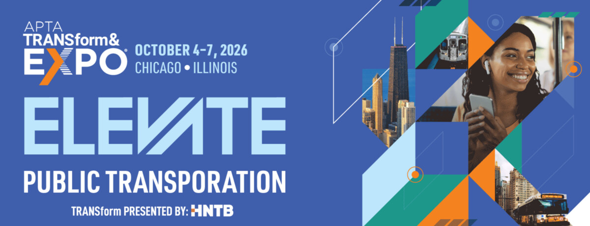 APTA TRANSform Conference & Expo Banner WeDriveU Transit