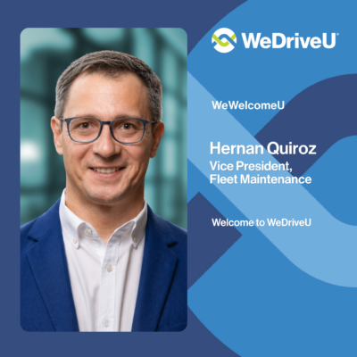 Hernan Quiroz VP Fleet Maintenance WeDriveU banner